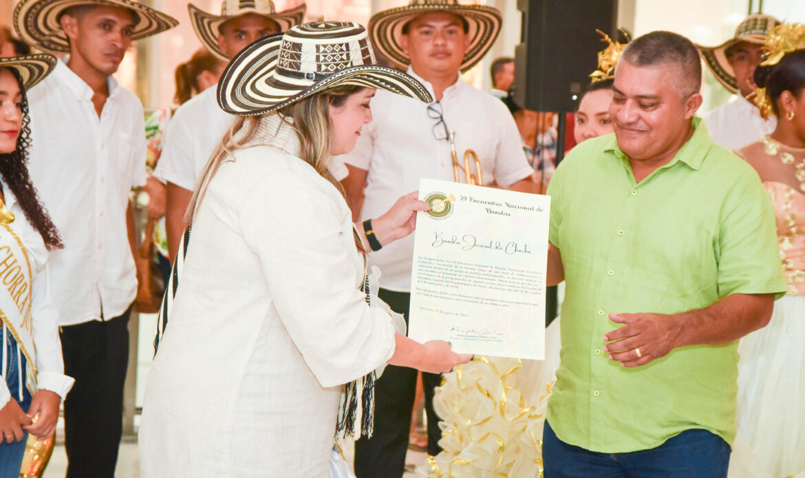 JUVENIL DE CHOCHÓ, HOMENAJEADA DEL XXXIX (39) VERSIÓN DEL ENCUENTRO NACIONAL DE BANDAS, EN SINCELEJO