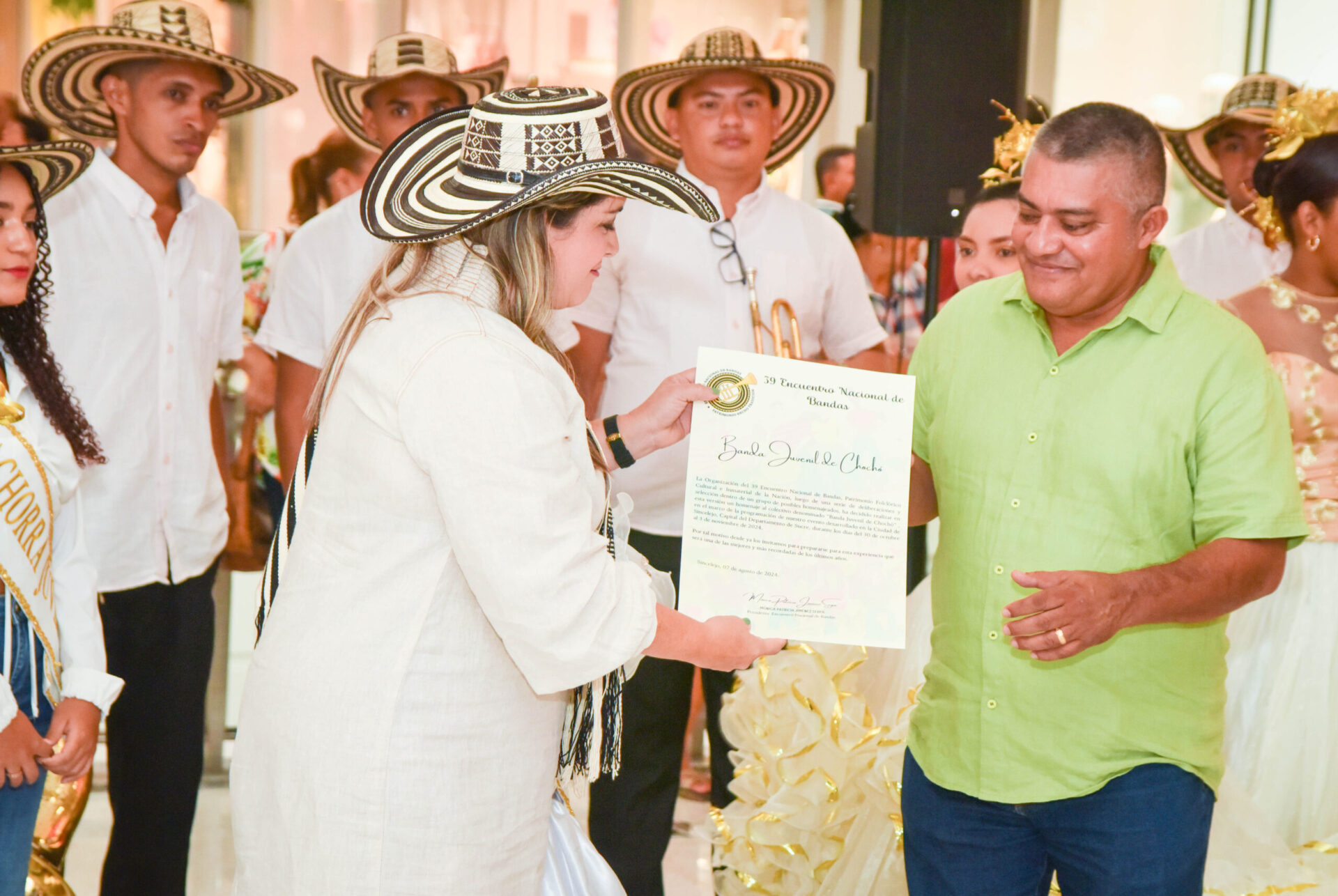 JUVENIL DE CHOCHÓ, HOMENAJEADA DEL XXXIX (39) VERSIÓN DEL ENCUENTRO NACIONAL DE BANDAS, EN SINCELEJO