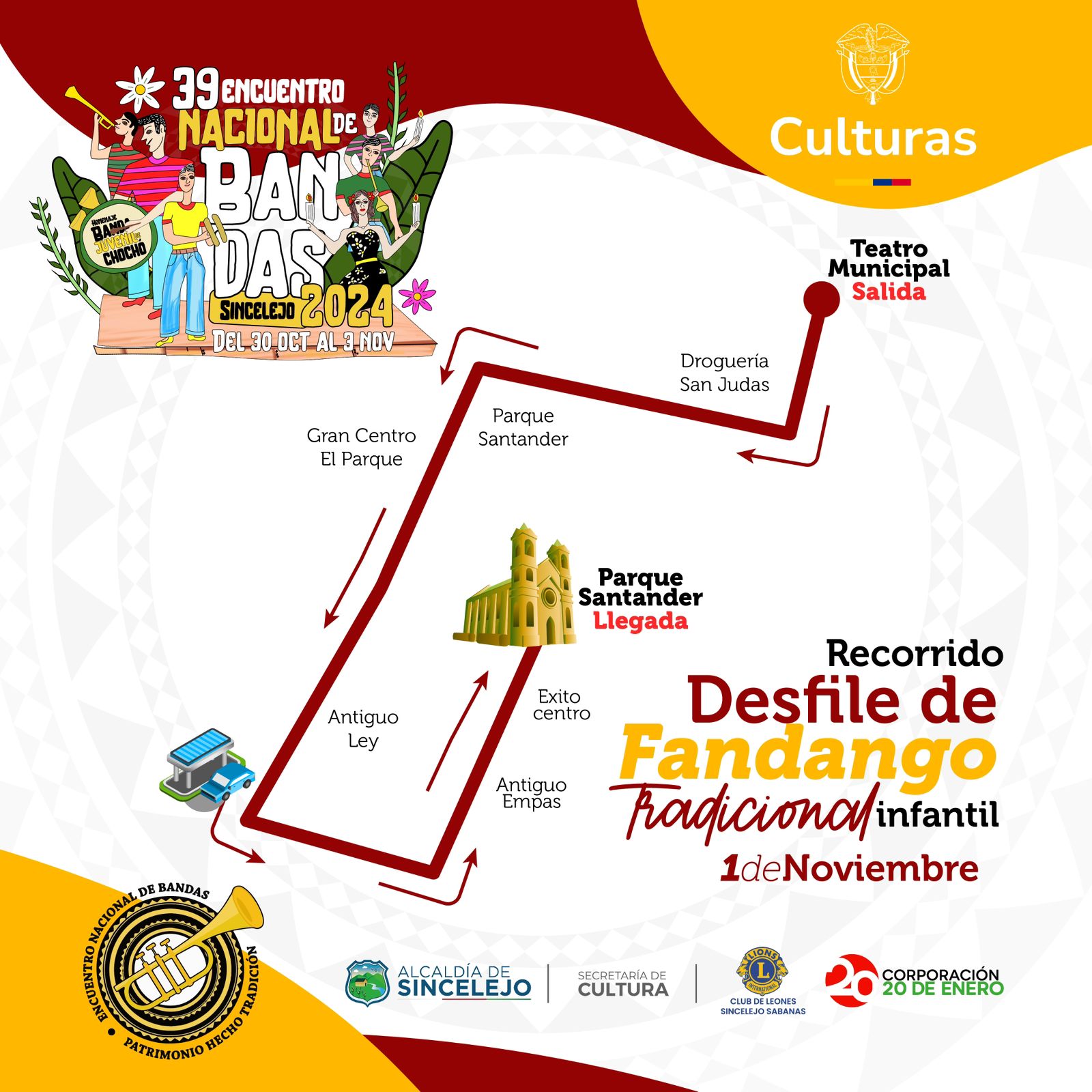 Este viernes en el XXXIX Encuentro Nacional de Bandas¡A vivir la tradición del Fandango con el Desfile Infantil “Pola Becté”¡